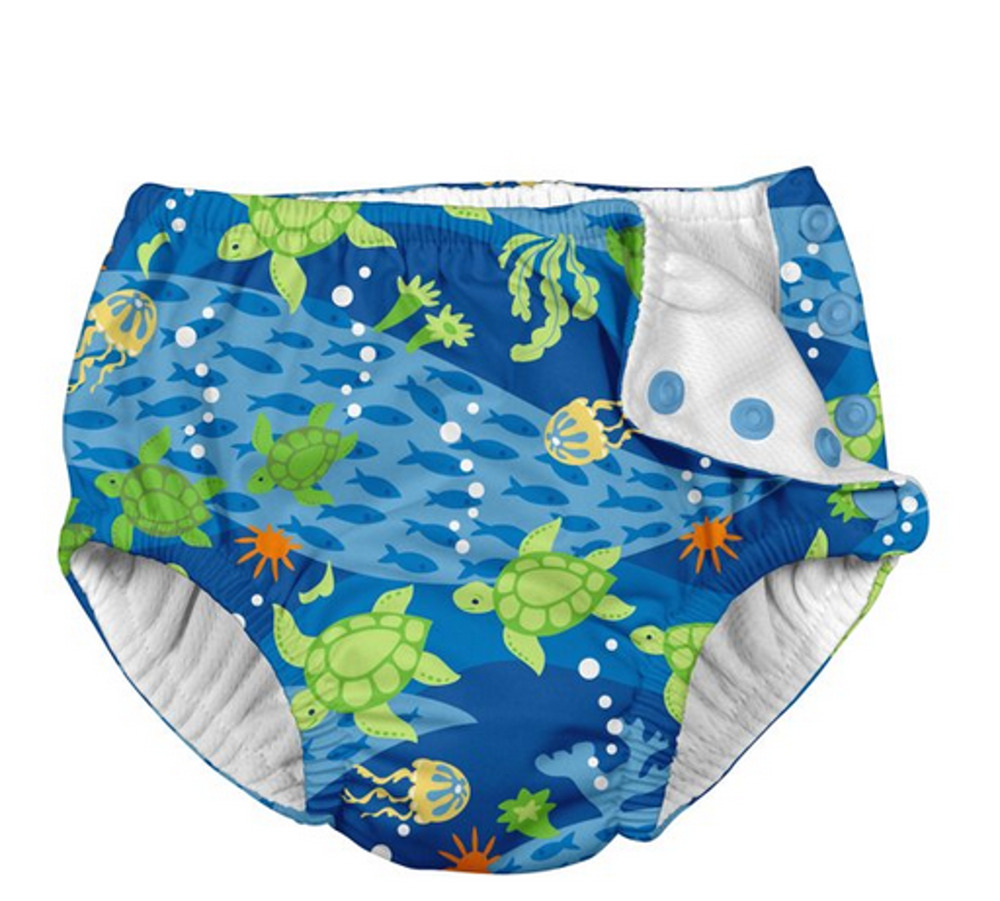 Iplay Baby Boy Snap Reusable Absorbent Swimsuit Diaper Multi Size 12 Months